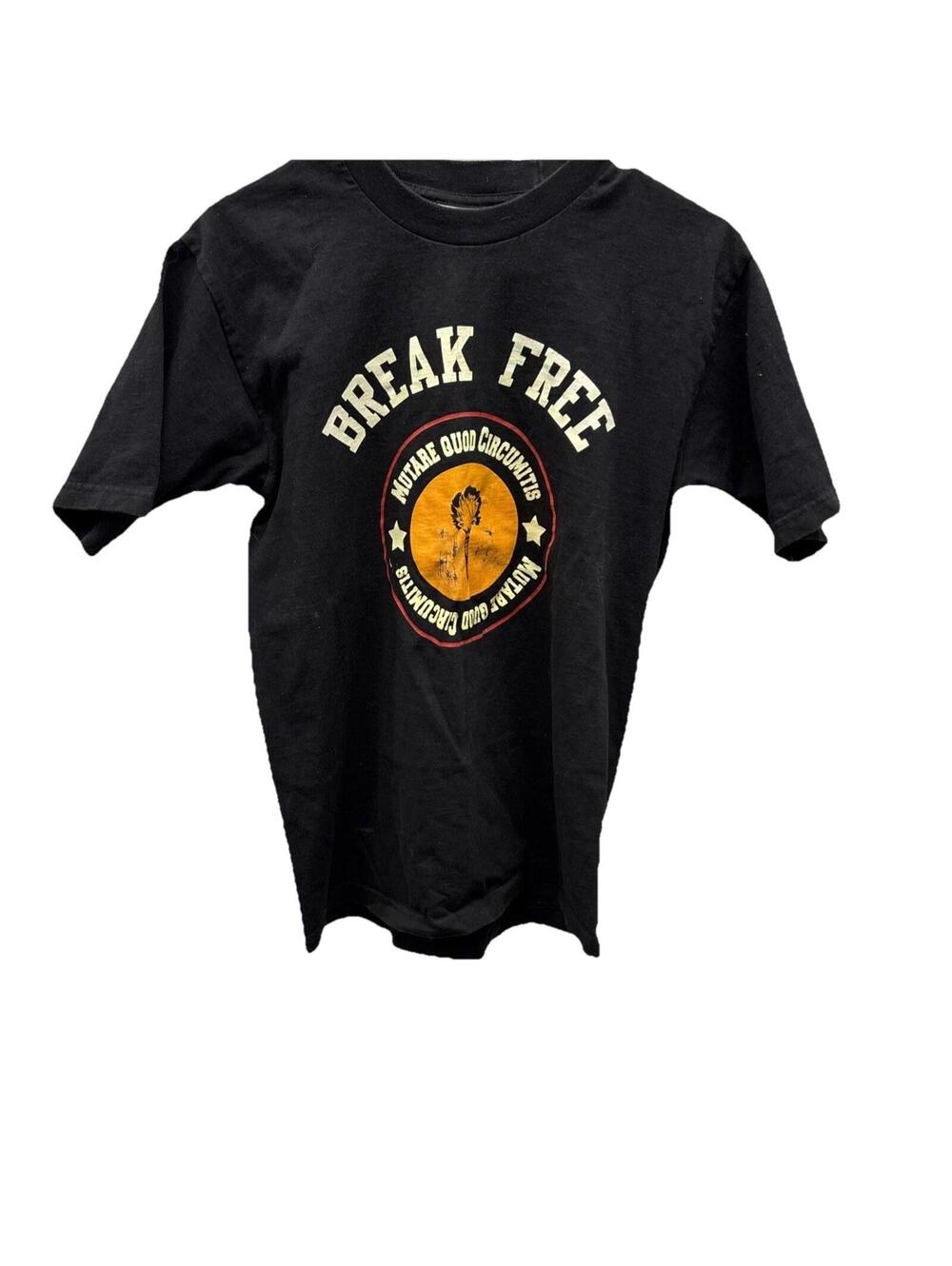 VTG Pro Club Heavyweight Graphic Break Free Black Crew Neck single stitch M